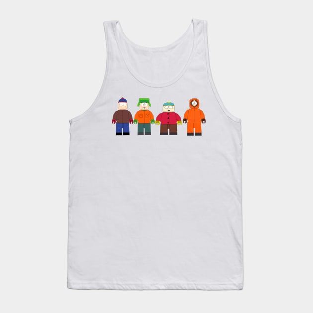 LEGO South Park Tank Top by Bridge_the_Ink